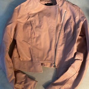 Pale Pink Biker Jacket